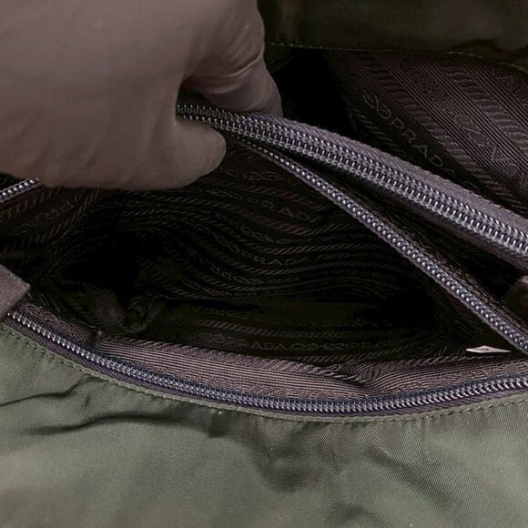 Prada Triangle Logo Tessuto Nylon Tote - Picture 10 of 10